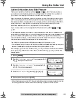 Preview for 23 page of Panasonic KX-TG2214F Operating Instructions Manual