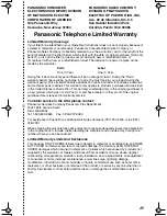 Preview for 49 page of Panasonic KX-TG2214F Operating Instructions Manual