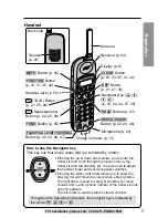 Предварительный просмотр 7 страницы Panasonic KX-TG2215B Operating Instructions Manual