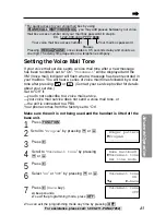 Preview for 43 page of Panasonic KX-TG2215B Operating Instructions Manual