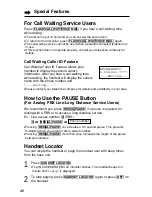 Preview for 46 page of Panasonic KX-TG2215B Operating Instructions Manual