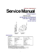 Preview for 1 page of Panasonic KX-TG2216LAS Service Manual