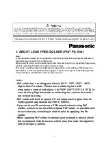 Preview for 2 page of Panasonic KX-TG2216LAS Service Manual