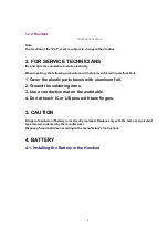 Preview for 4 page of Panasonic KX-TG2216LAS Service Manual