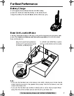 Preview for 3 page of Panasonic KX-TG2216RV Operating Instructions Manual