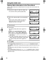 Preview for 26 page of Panasonic KX-TG2216RV Operating Instructions Manual