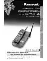 Panasonic KX-TG2219B Operating Instructions Manual preview