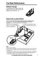 Preview for 3 page of Panasonic KX-TG2219B Operating Instructions Manual