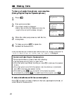 Preview for 22 page of Panasonic KX-TG2219B Operating Instructions Manual