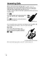 Preview for 26 page of Panasonic KX-TG2219B Operating Instructions Manual