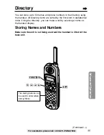 Preview for 35 page of Panasonic KX-TG2219B Operating Instructions Manual