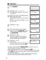 Preview for 36 page of Panasonic KX-TG2219B Operating Instructions Manual