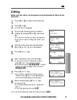 Preview for 41 page of Panasonic KX-TG2219B Operating Instructions Manual