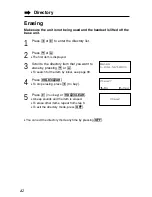 Preview for 42 page of Panasonic KX-TG2219B Operating Instructions Manual