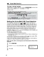 Preview for 44 page of Panasonic KX-TG2219B Operating Instructions Manual