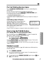 Preview for 47 page of Panasonic KX-TG2219B Operating Instructions Manual