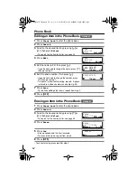 Предварительный просмотр 34 страницы Panasonic KX-TG2224CB Operating Instructions Manual