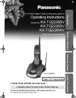 Panasonic KX-TG2226BV - 2.4 GHz GigaRange Digital Cordless Phone Operating Instructions Manual предпросмотр