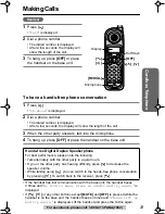 Предварительный просмотр 23 страницы Panasonic KX-TG2226BV - 2.4 GHz GigaRange Digital Cordless... Operating Instructions Manual