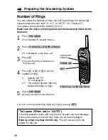 Предварительный просмотр 20 страницы Panasonic KX-TG2227S Operating Instructions Manual