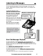 Предварительный просмотр 29 страницы Panasonic KX-TG2227S Operating Instructions Manual