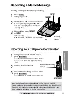 Предварительный просмотр 33 страницы Panasonic KX-TG2227S Operating Instructions Manual