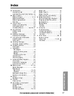 Предварительный просмотр 57 страницы Panasonic KX-TG2227S Operating Instructions Manual