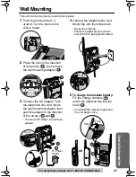 Предварительный просмотр 41 страницы Panasonic KX-TG2235B - 2.4 GHz Digital Cordless Speakerphone Operating Instructions Manual