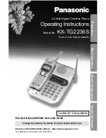 Preview for 1 page of Panasonic KX-TG2236S Operating Instructions Manual