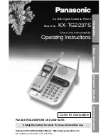 Preview for 1 page of Panasonic KX-TG2237S - 2.4 GHz Digital Cordless Speakerphone Operating Instructions Manual