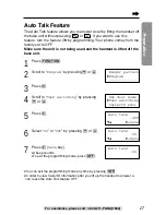 Preview for 17 page of Panasonic KX-TG2237S - 2.4 GHz Digital Cordless Speakerphone Operating Instructions Manual