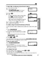 Preview for 23 page of Panasonic KX-TG2237S - 2.4 GHz Digital Cordless Speakerphone Operating Instructions Manual