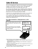 Preview for 28 page of Panasonic KX-TG2237S - 2.4 GHz Digital Cordless Speakerphone Operating Instructions Manual