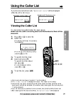 Preview for 29 page of Panasonic KX-TG2237S - 2.4 GHz Digital Cordless Speakerphone Operating Instructions Manual