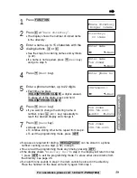 Preview for 39 page of Panasonic KX-TG2237S - 2.4 GHz Digital Cordless Speakerphone Operating Instructions Manual