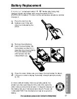 Preview for 57 page of Panasonic KX-TG2237S - 2.4 GHz Digital Cordless Speakerphone Operating Instructions Manual