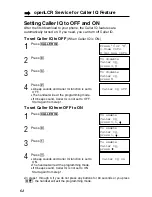 Preview for 64 page of Panasonic KX-TG2237S - 2.4 GHz Digital Cordless Speakerphone Operating Instructions Manual