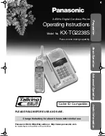 Preview for 1 page of Panasonic KX-TG2238S Operating Instructions Manual