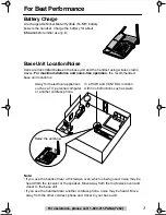 Preview for 3 page of Panasonic KX-TG2238S Operating Instructions Manual