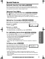 Preview for 39 page of Panasonic KX-TG2238S Operating Instructions Manual