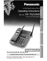 Panasonic KX-TG2239B Operating Instructions Manual предпросмотр