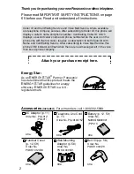 Предварительный просмотр 2 страницы Panasonic KX-TG2239B Operating Instructions Manual