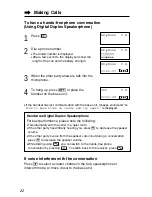 Предварительный просмотр 22 страницы Panasonic KX-TG2239B Operating Instructions Manual