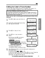 Предварительный просмотр 33 страницы Panasonic KX-TG2239B Operating Instructions Manual