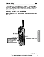 Предварительный просмотр 39 страницы Panasonic KX-TG2239B Operating Instructions Manual