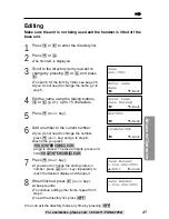 Предварительный просмотр 45 страницы Panasonic KX-TG2239B Operating Instructions Manual