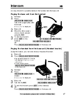 Предварительный просмотр 47 страницы Panasonic KX-TG2239B Operating Instructions Manual