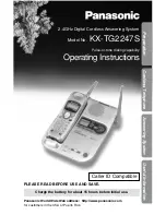 Предварительный просмотр 1 страницы Panasonic KX-TG2247S Operating Instructions Manual