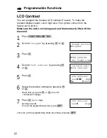 Предварительный просмотр 22 страницы Panasonic KX-TG2247S Operating Instructions Manual