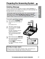 Предварительный просмотр 23 страницы Panasonic KX-TG2247S Operating Instructions Manual